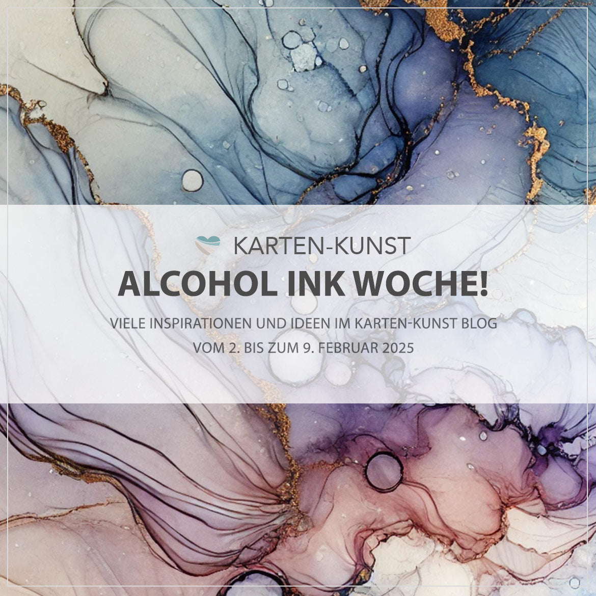 Karten-Kunst Alcohol Ink Woche!