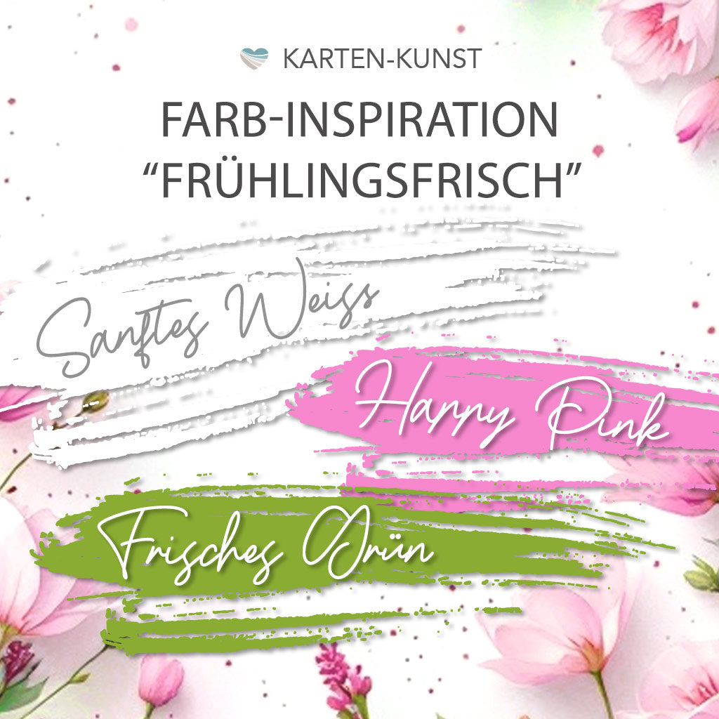 Frühlingsfrische Inspiration in Happy Pink, Frischem Grün & Sanftem Weiß