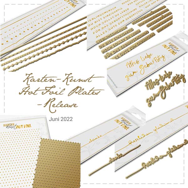 Neu im Shop: Karten-Kunst Hot Foil Plates