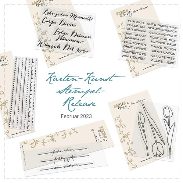 Neue Karten-Kunst Stempel im Februar