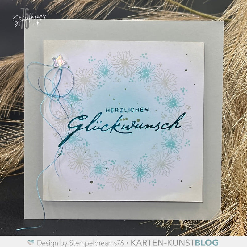 Zarte Geburtstagskarte mit Circulus8 und Hot Foil Akzent