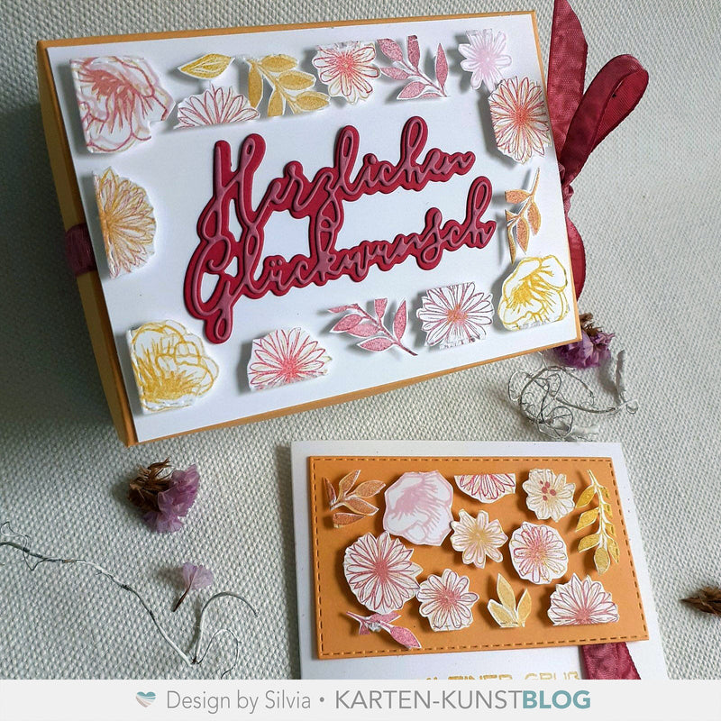Floating Die Cut trifft Blumenzauber – Tag 2 meiner #5tage5technikenchallenge