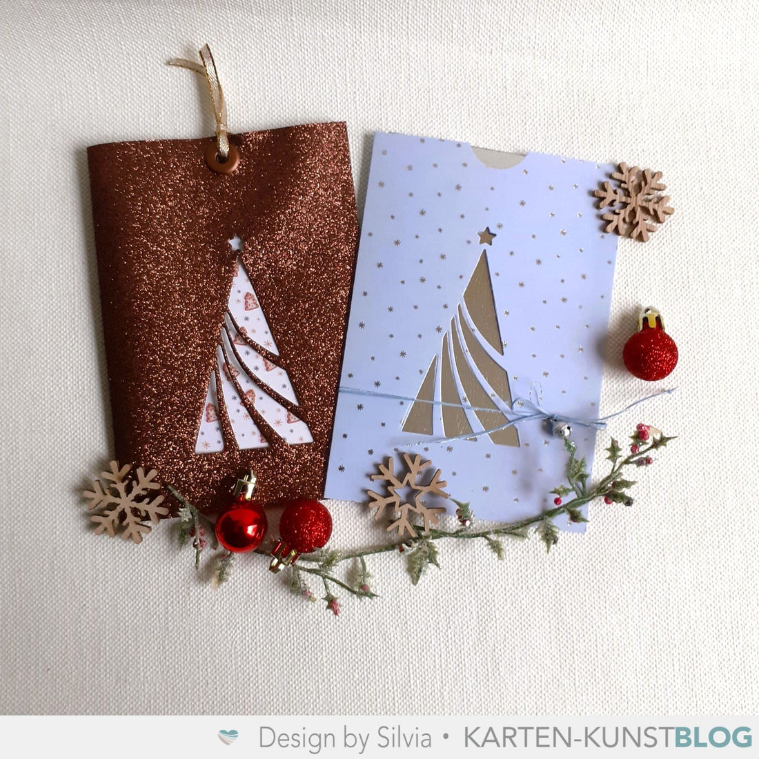 Kreative Geldgeschenktaschen mit der Wavy Tree Stanzschablone
