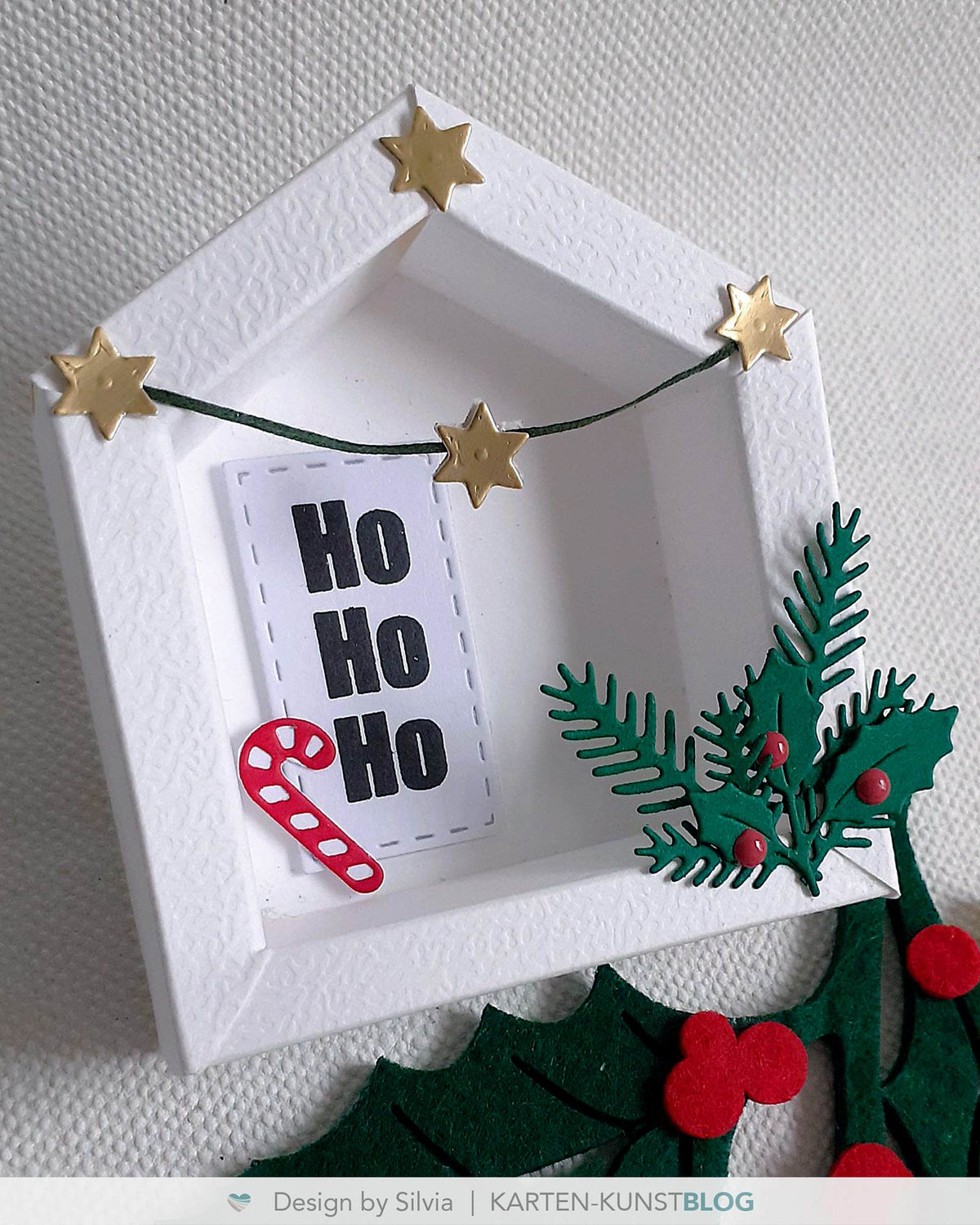 Ho Ho Ho – Weihnachtliches Häuschen mit Mini-Stanzen