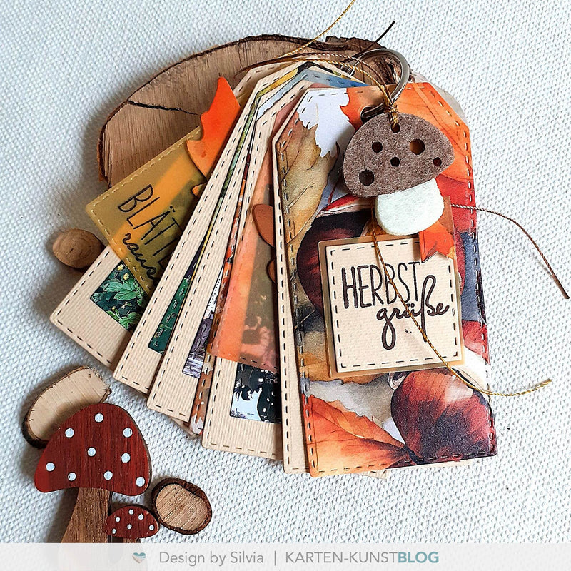 Ein herbstliches Mini-Album aus Tags