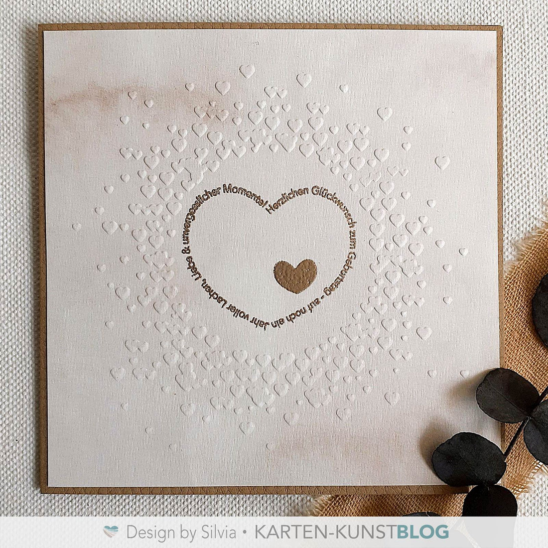 Edle Geburtstagsgrüße mit Embossing