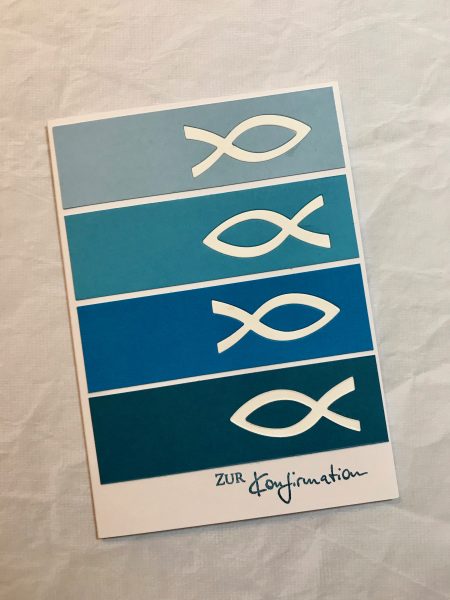 Schlichte Karte zur Konfirmation