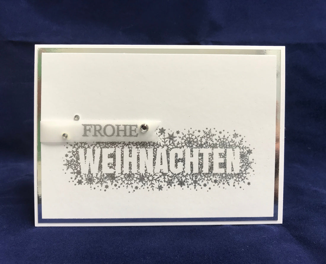 Verstreute Weihnachten in silber