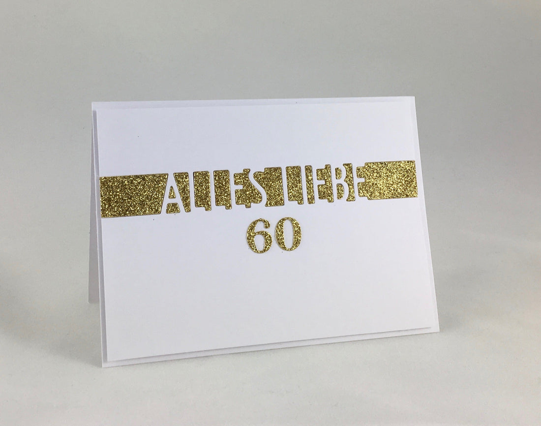 Glückwunsch mit Goldglitzer