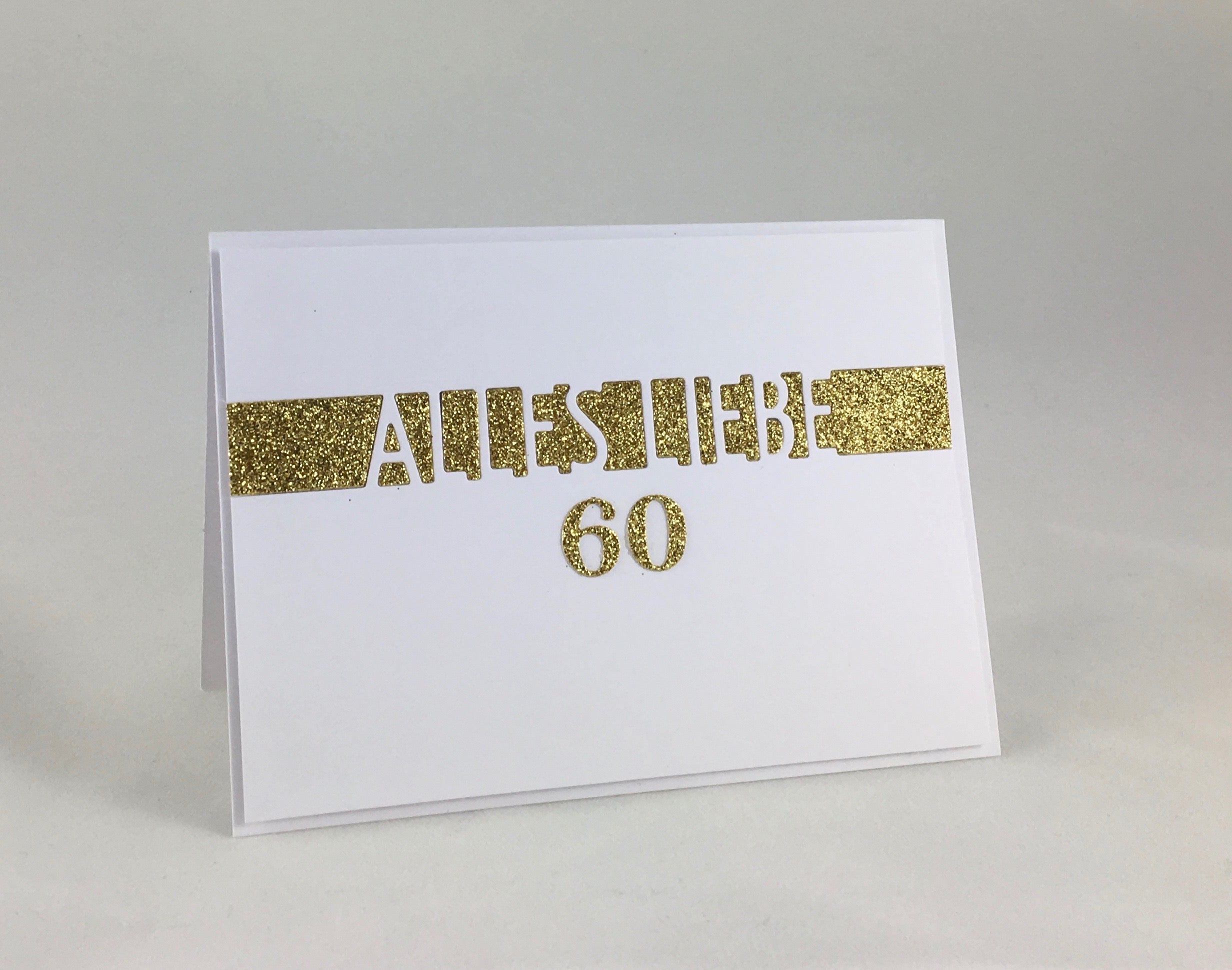 Glückwunsch mit Goldglitzer