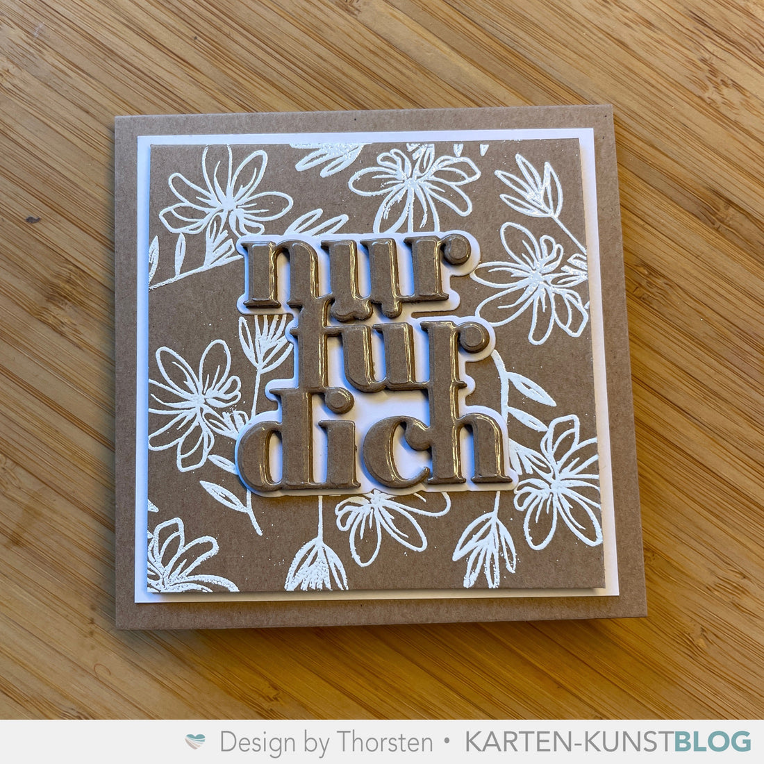 Gutscheinkarte & Fake-Embossing