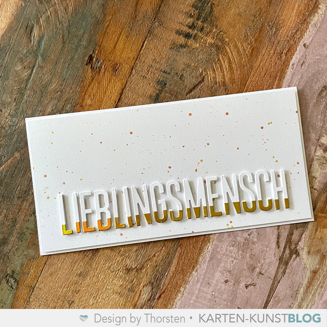 Nochmal der Folieneffekt mit Washi
