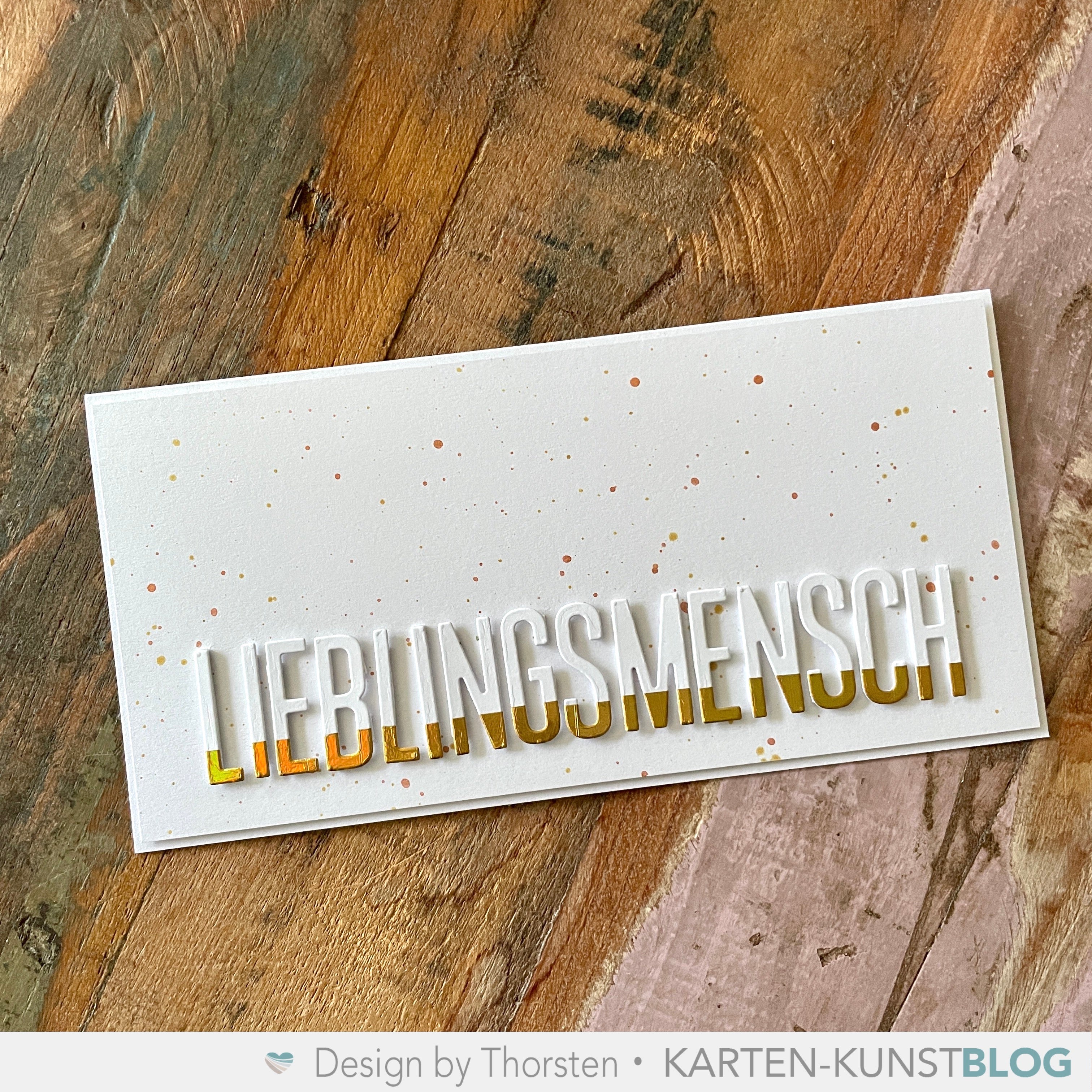 Nochmal der Folieneffekt mit Washi