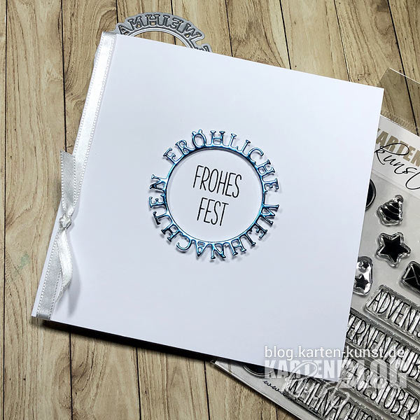 Karten-Kunst Quick Card Friday #66 – Blitzkarte mit Kreistext-Schablone