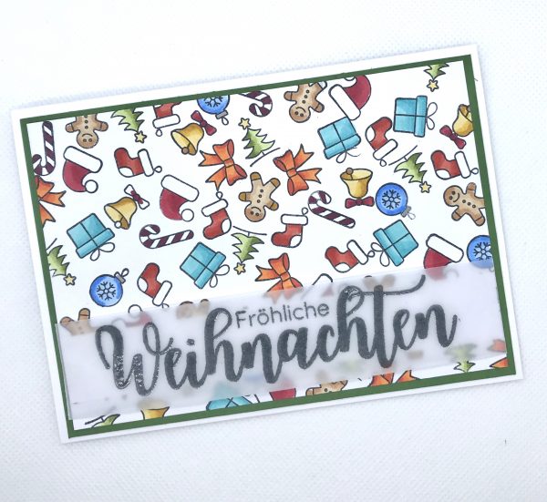 Bunte Weihnachtsgrüße - Variante 2