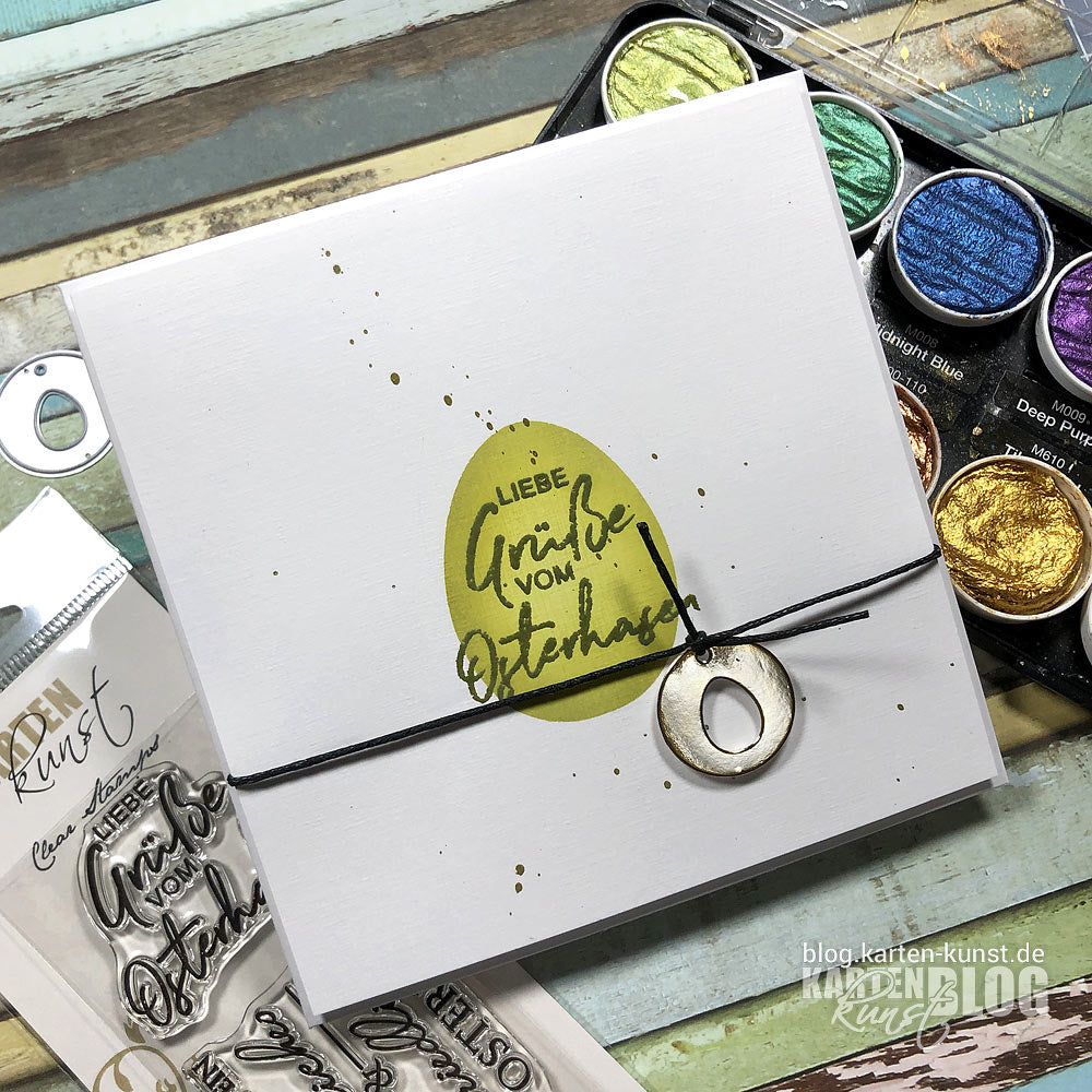 Karten-Kunst Quick Card Friday #70 – Schnelle Karte: Osterei maskiert