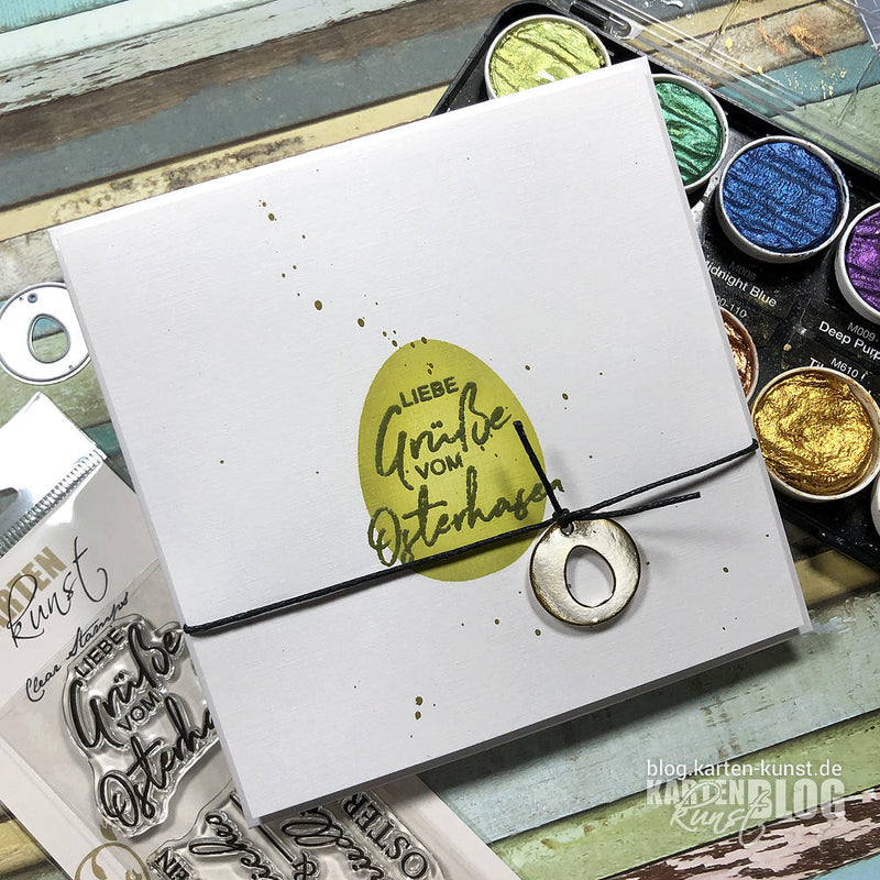 Karten-Kunst Quick Card Friday #70 – Schnelle Karte: Osterei maskiert