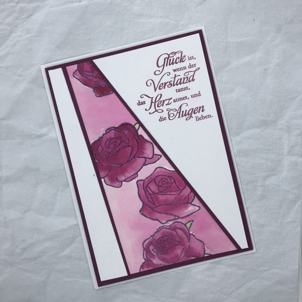 Liebeserklärung mit Rosen