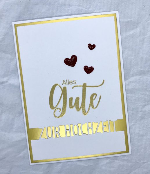 Riesige Wünsche zur Hochzeit