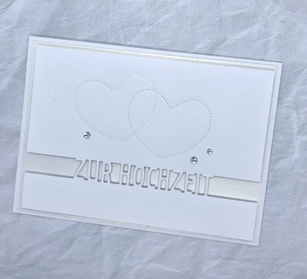 Elegante Karte zur Hochzeit