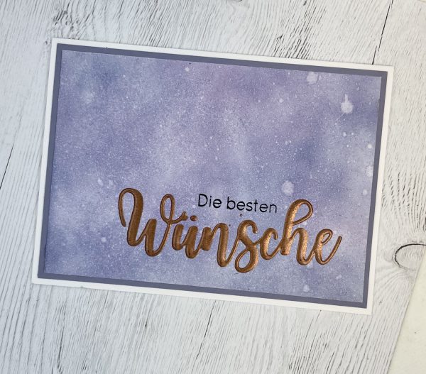Satte Schrift - 3fach embossed