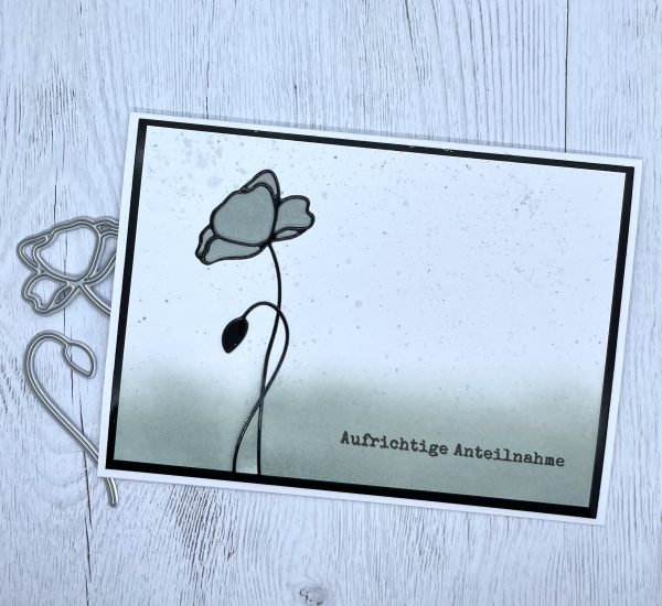 Schlichte Trauerkarte