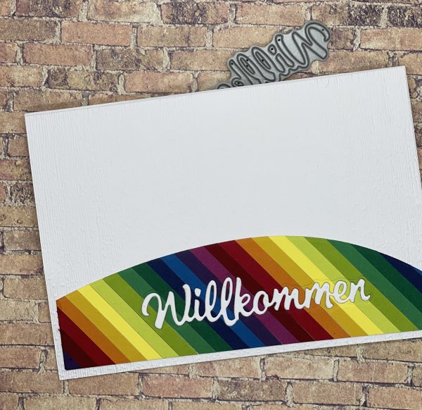 Buntes Willkommen - mit Intarsientechnik