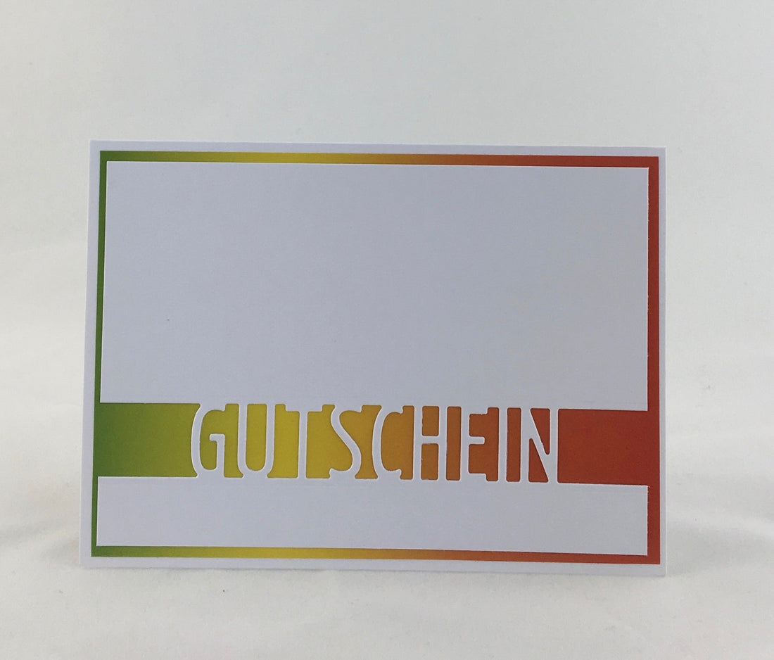 Gutschein mit dem Brückentext