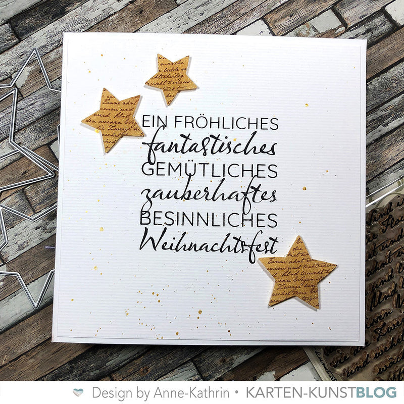 Goldene Schrumpf-Sterne