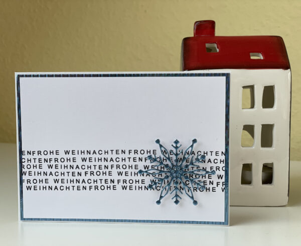 Moderne Winter-Karte mit Effekt