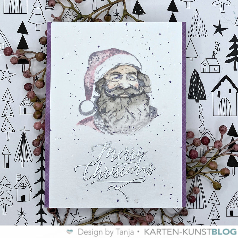 Pastel Santa