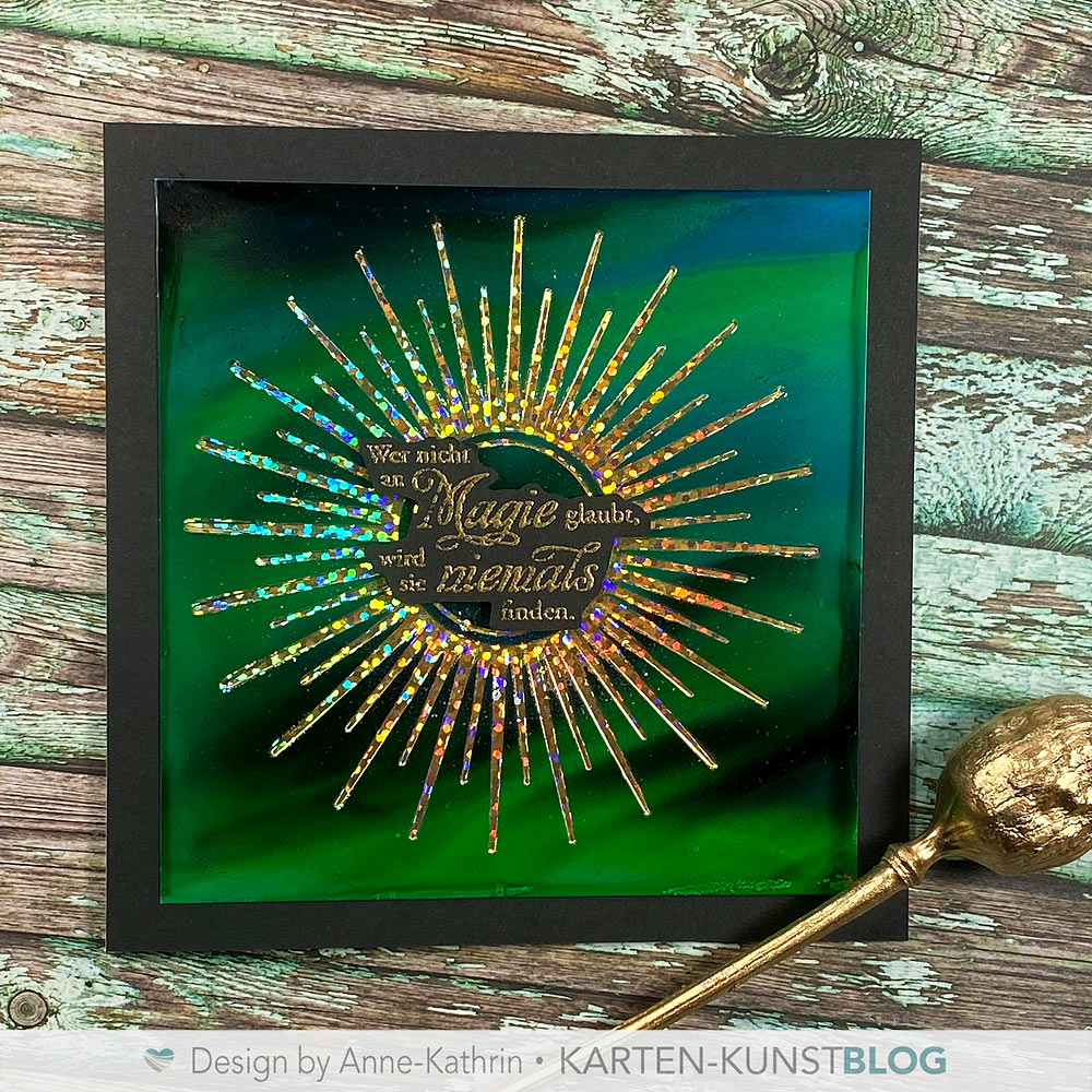 Hot Foil auf Alcohol Ink – klappt das wirklich?
