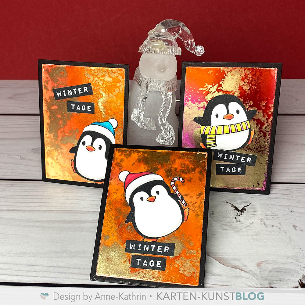 Kleine Kärtchen, große Wirkung: ATCs mit Pinguinen
