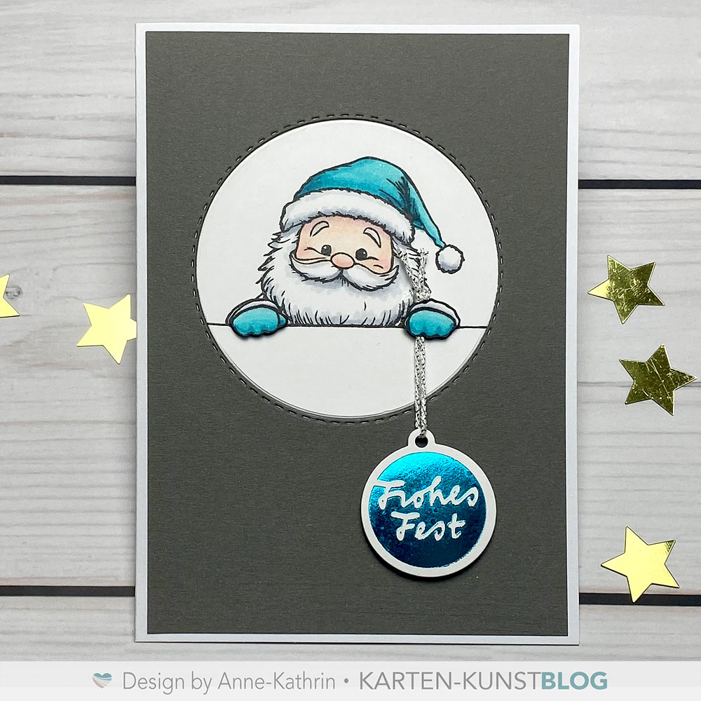 Post vom Weihnachtsmann - mit Hot Foil Anhänger