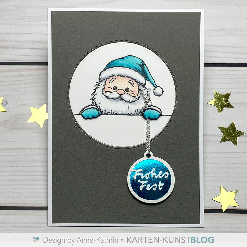 Post vom Weihnachtsmann - mit Hot Foil Anhänger