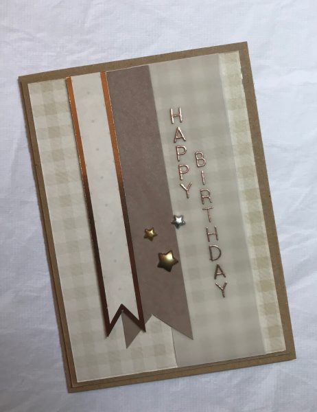 Schlichte Männerkarte zum Geburtstag