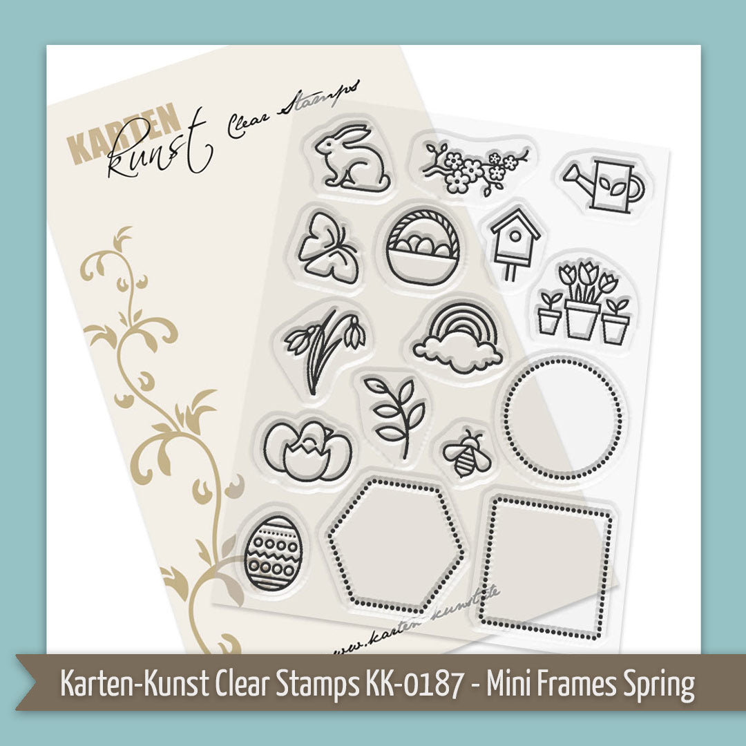 Produkt-Spotlight: Karten-Kunst Clear Stamps KK-0187 - Mini Frames Spring
