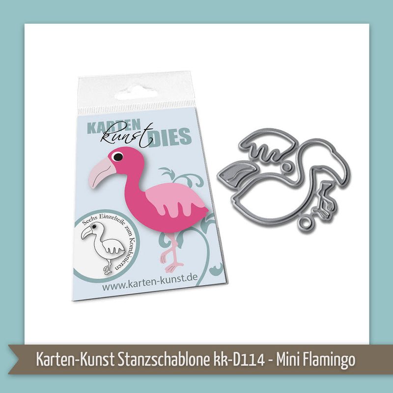 Produkt-Spotlight: Karten-Kunst Stanzschablone kk-D114 - Mini Flamingo