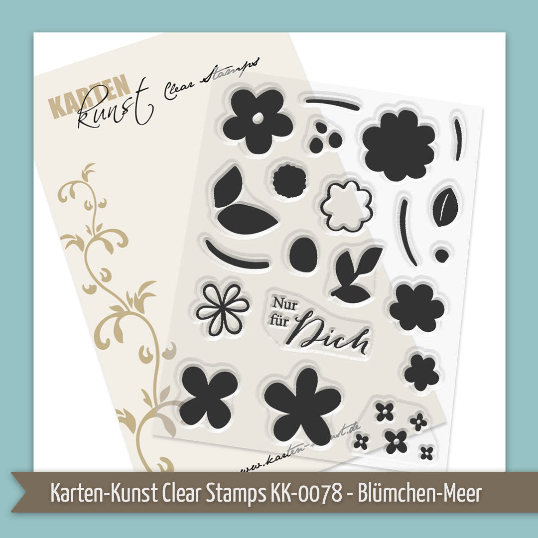 Produkt-Spotlight: Karten-Kunst Clear Stamps KK-0078 - Blümchen-Meer