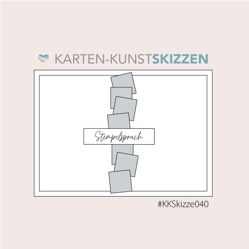 Karten-Kunst Skizze #040 – Stapel mit Schwung