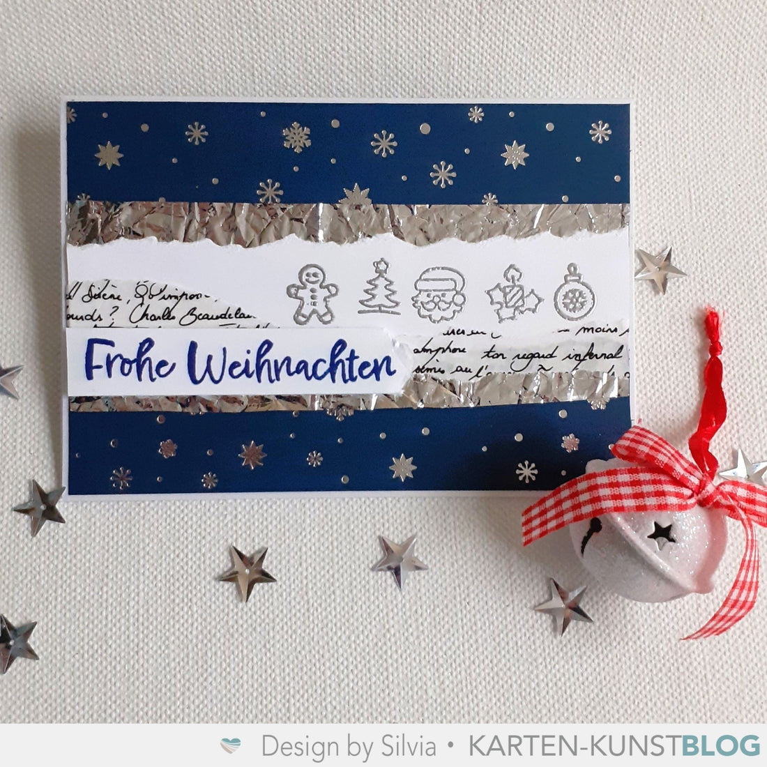 Festliche Weihnachtskarte nach #kkskizze030: Mini Frames und kreative Details