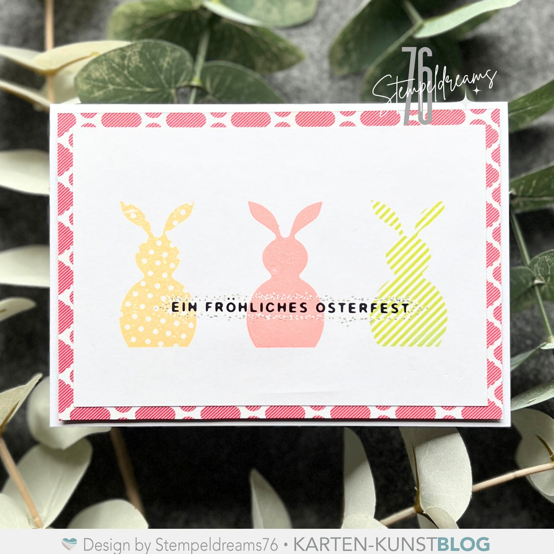 Easter Bunnies in Pastell-Farben