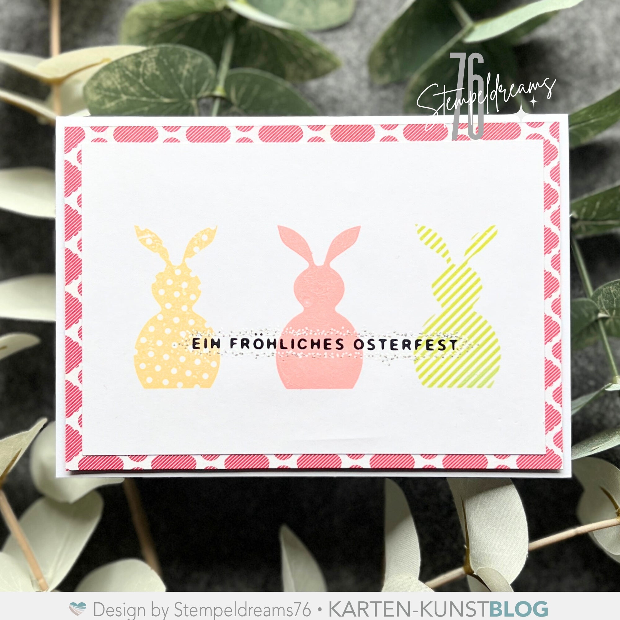 Easter Bunnies in Pastell-Farben