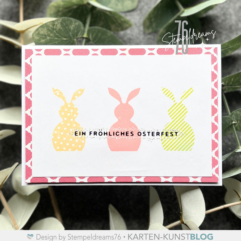 Easter Bunnies in Pastell-Farben