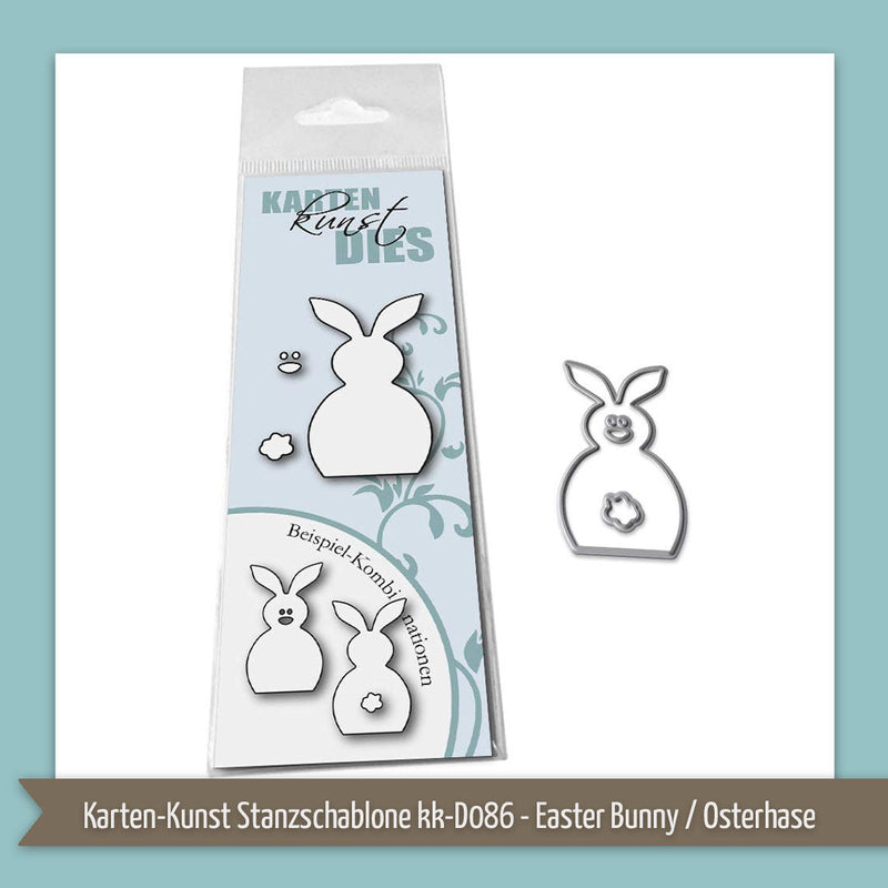 Produkt-Spotlight: Karten-Kunst Stanzschablone kk-D086 - Easter Bunny / Osterhase