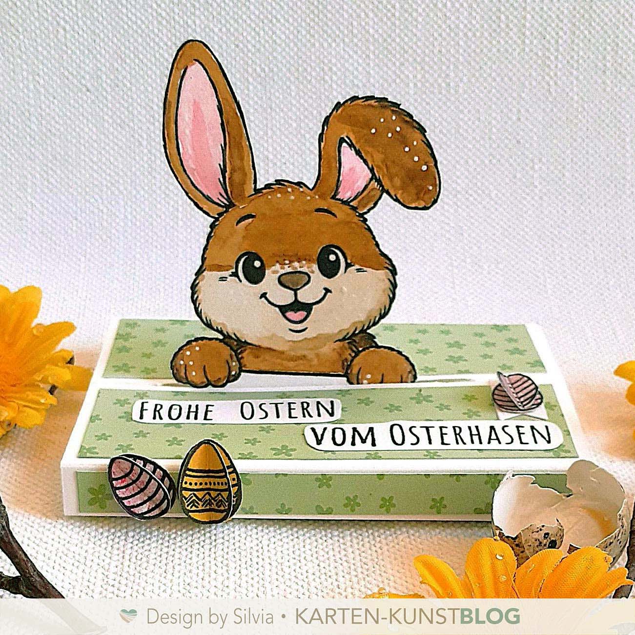 Wenn der Osterhase aus der Karte hüpft