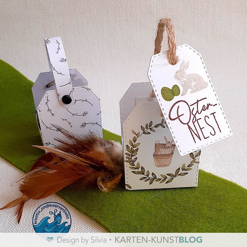 Kleine Frühlingsnester aus Tags