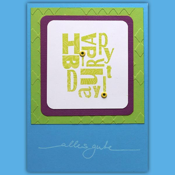 Happy Birthday Kissing-Technik