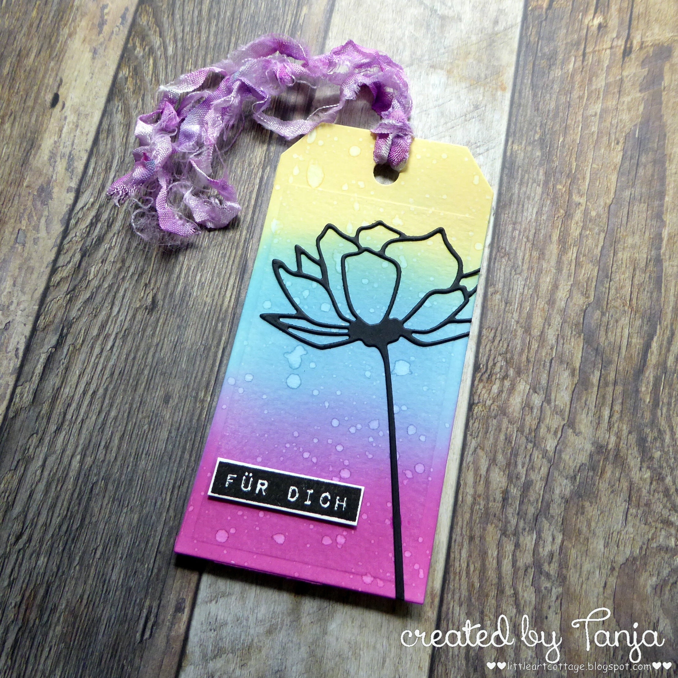 Für Dich Flower Tag