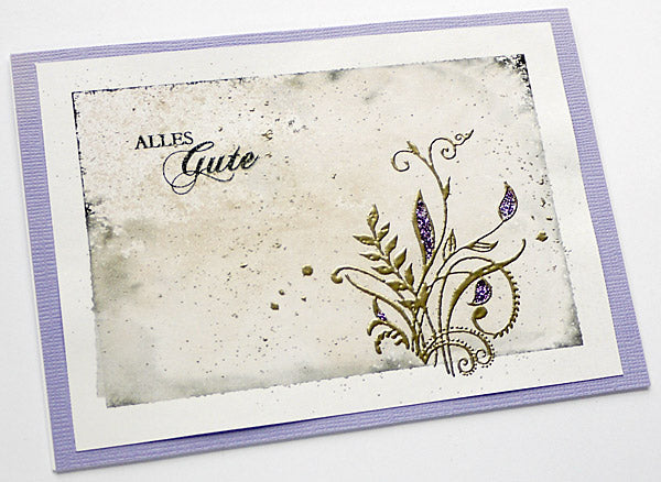 Feine violette Grüße
